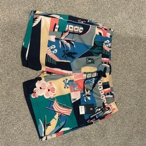 Psycho Bunny Multicolor Graphic Athletic Shorts
